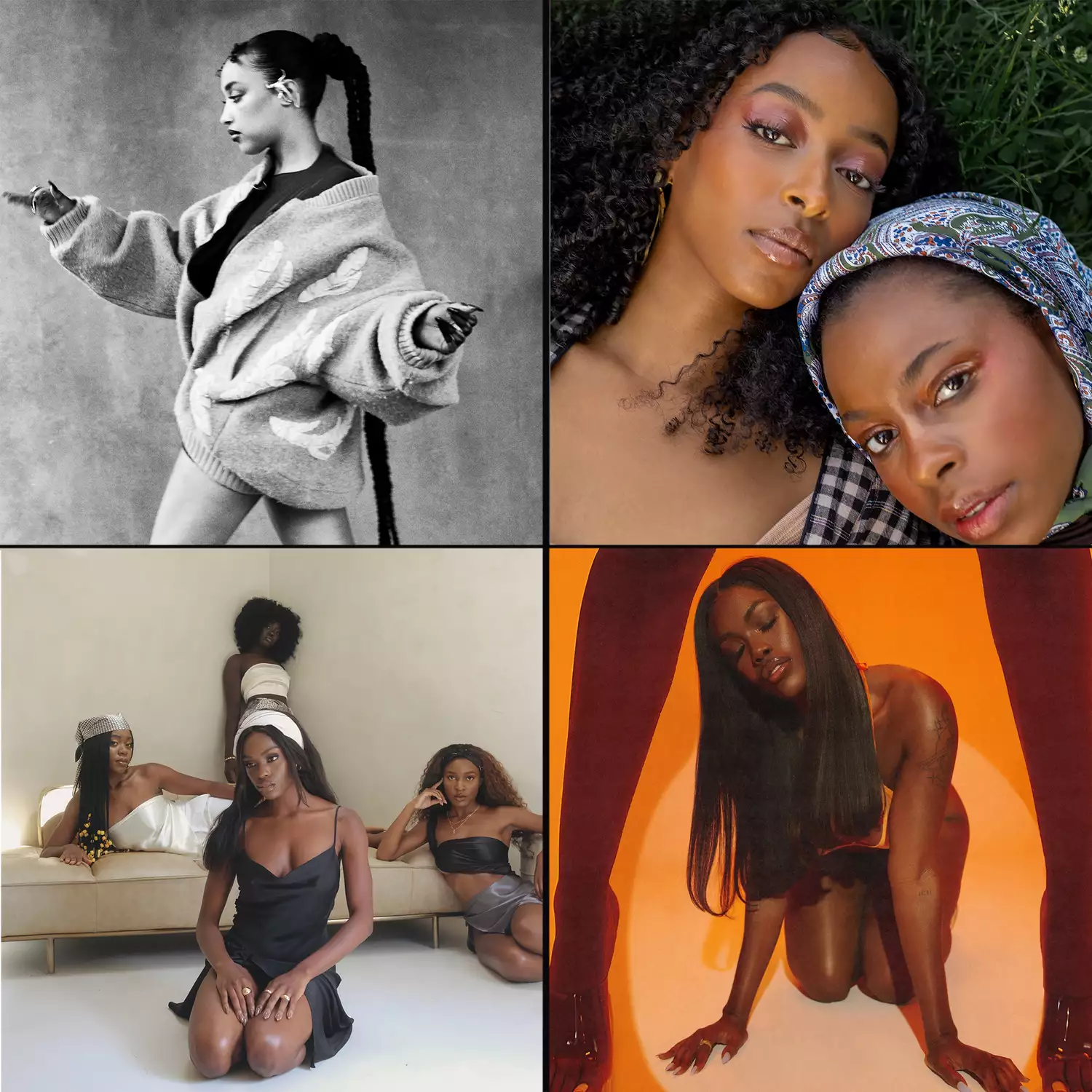 Four photographs by Black women photographers