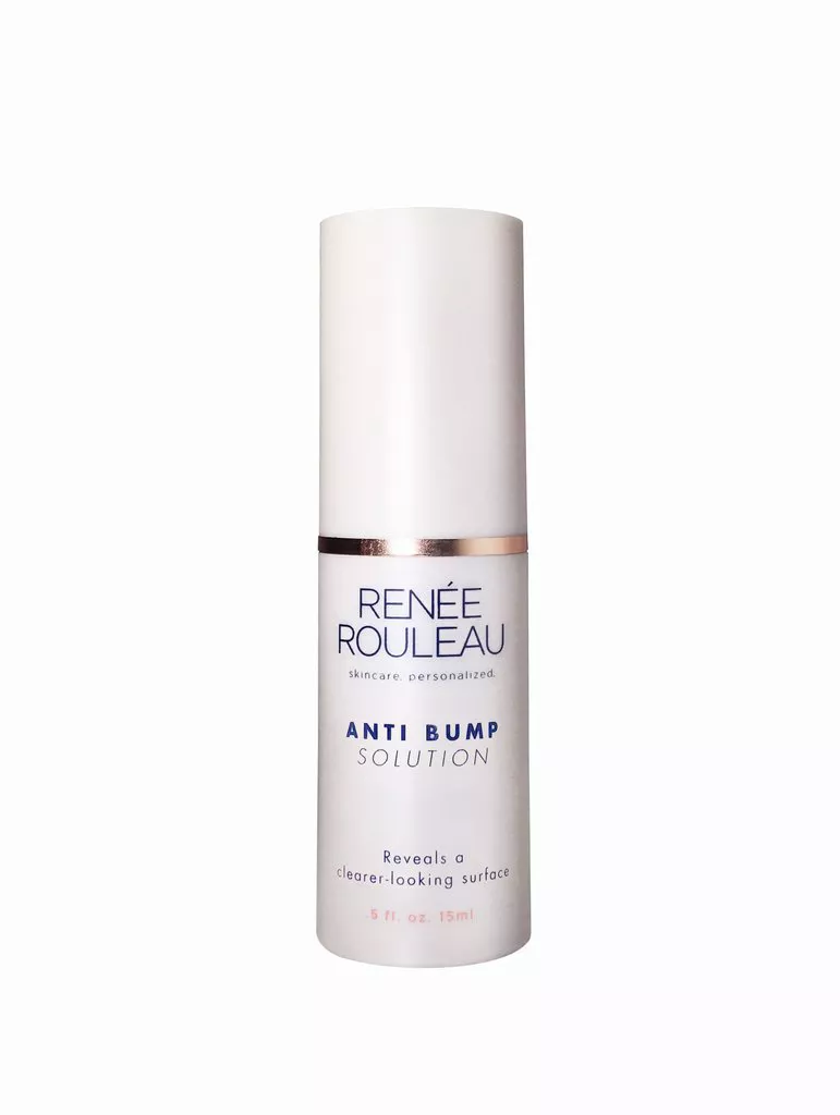 Bottle of Renee Rouleau Anti Bump Solution on a white backgound.