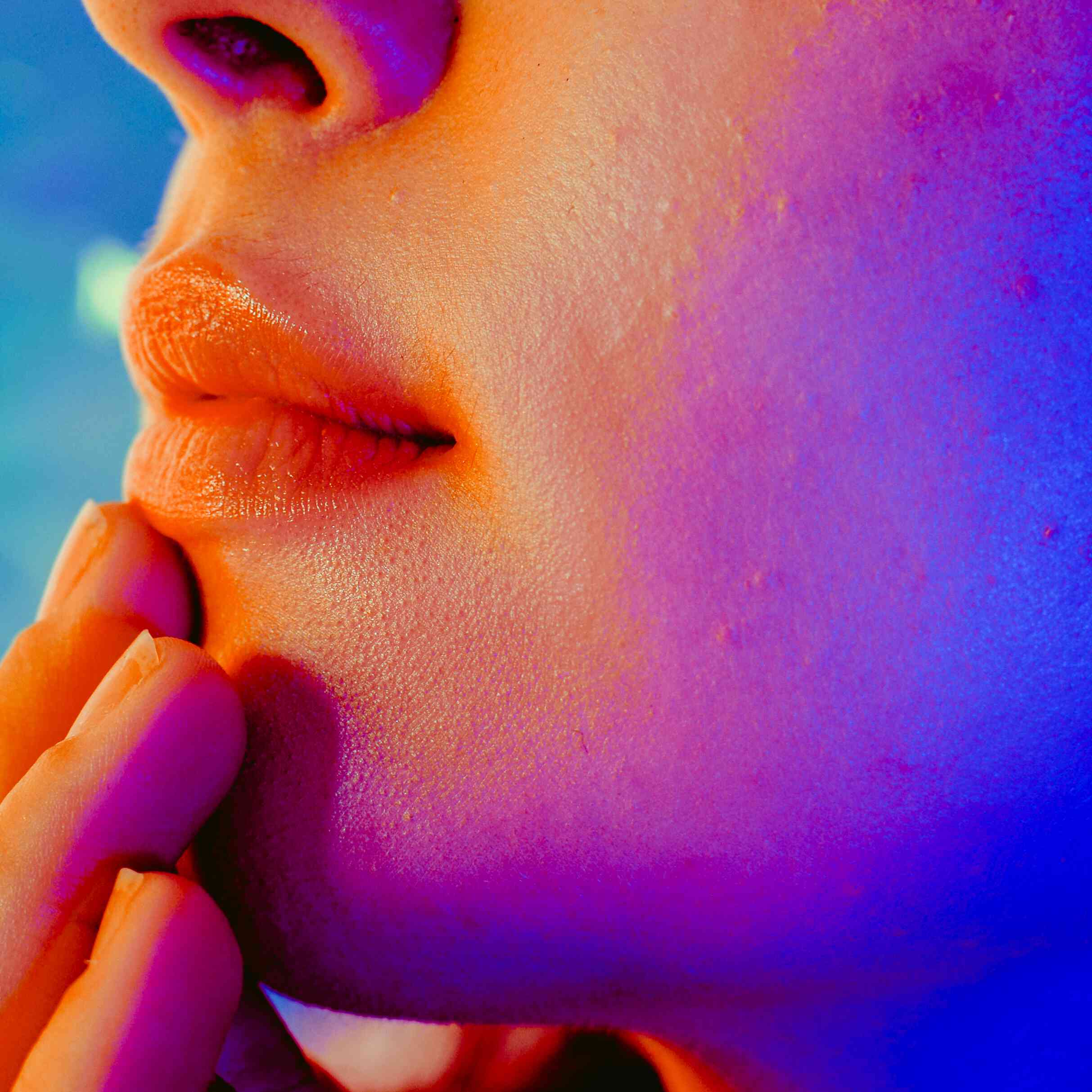 Close-up of acne
