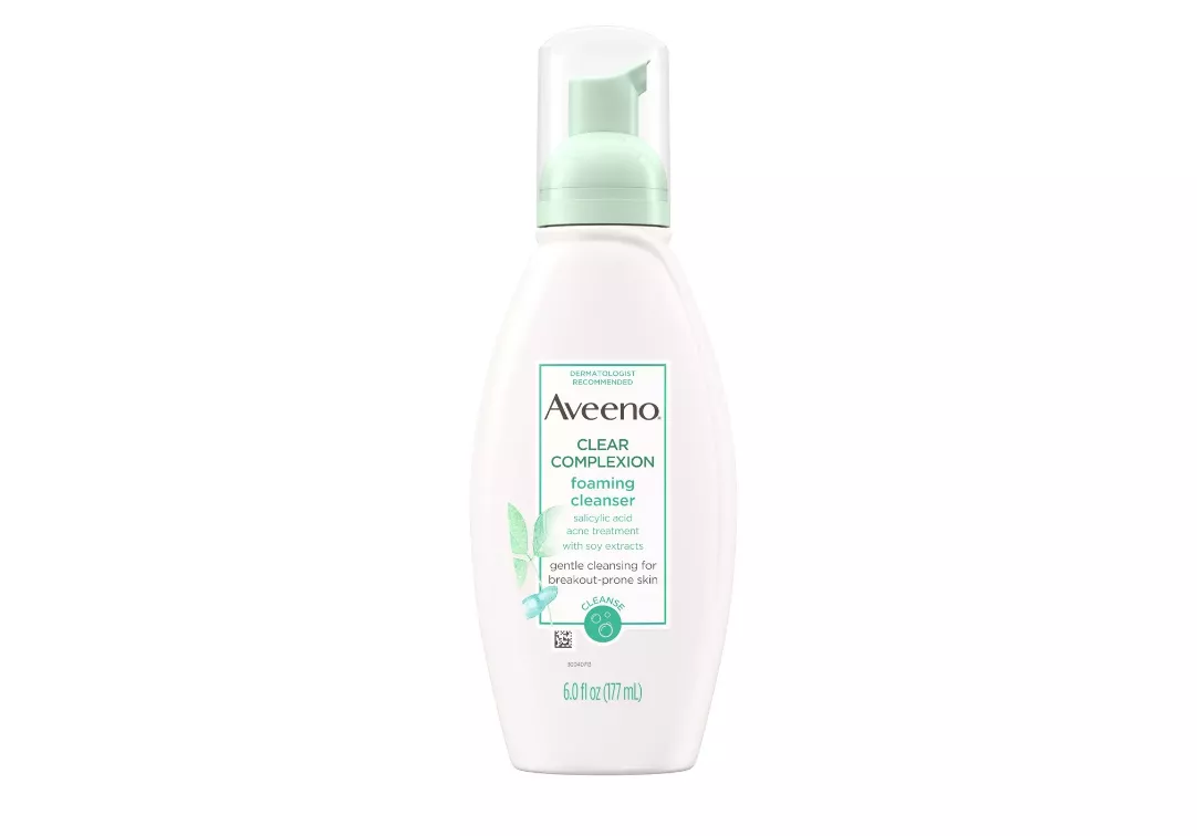 Aveeno Clear Complexion foaming cleanser