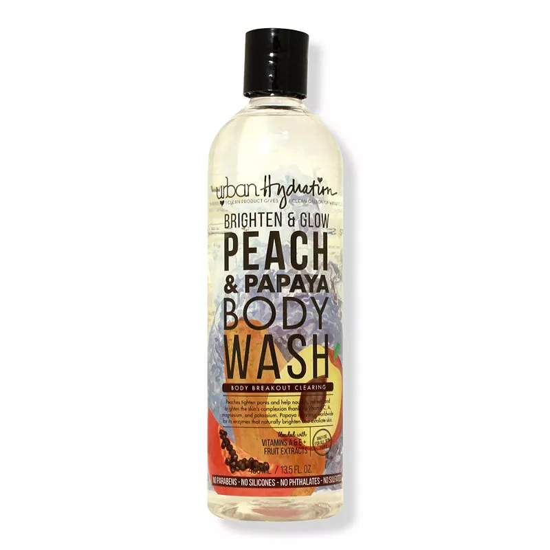 Urban Hydration Brighten &amp; Glow Peach &amp; Papaya Body Wash 