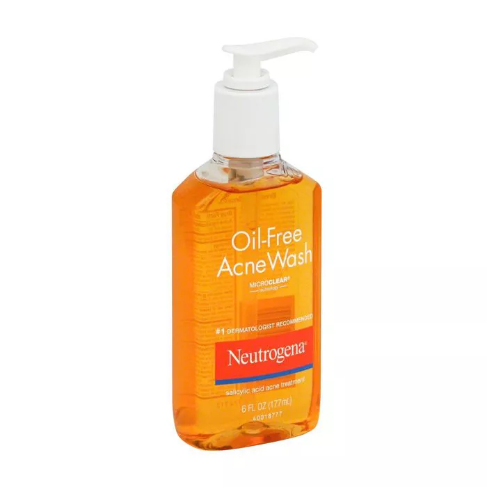 Neutrogena Oil-Free Acne Wash - how to get rid of blackheads in ears