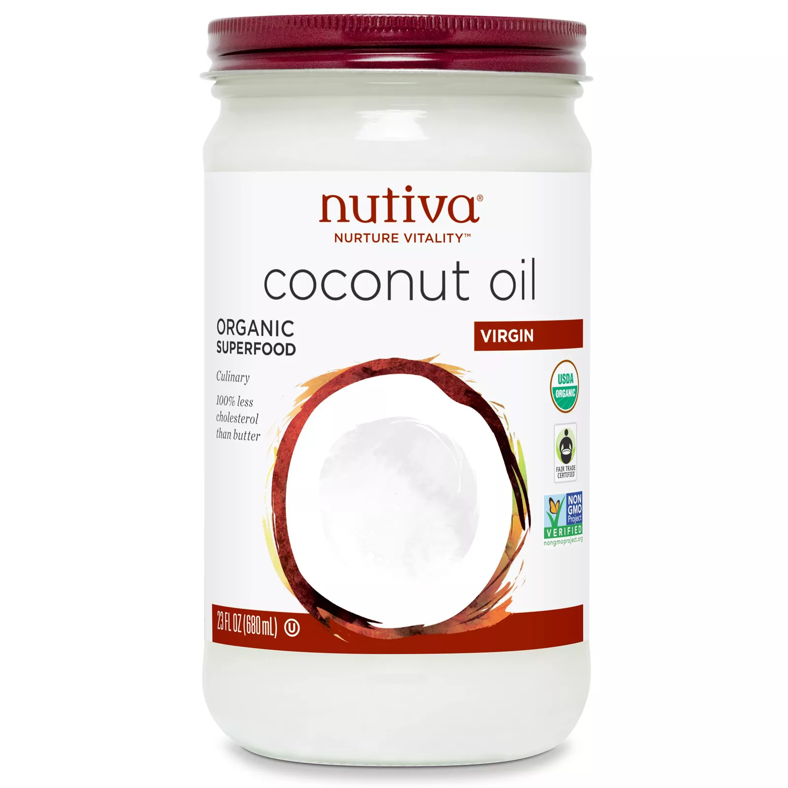 Bottle of coconut oil