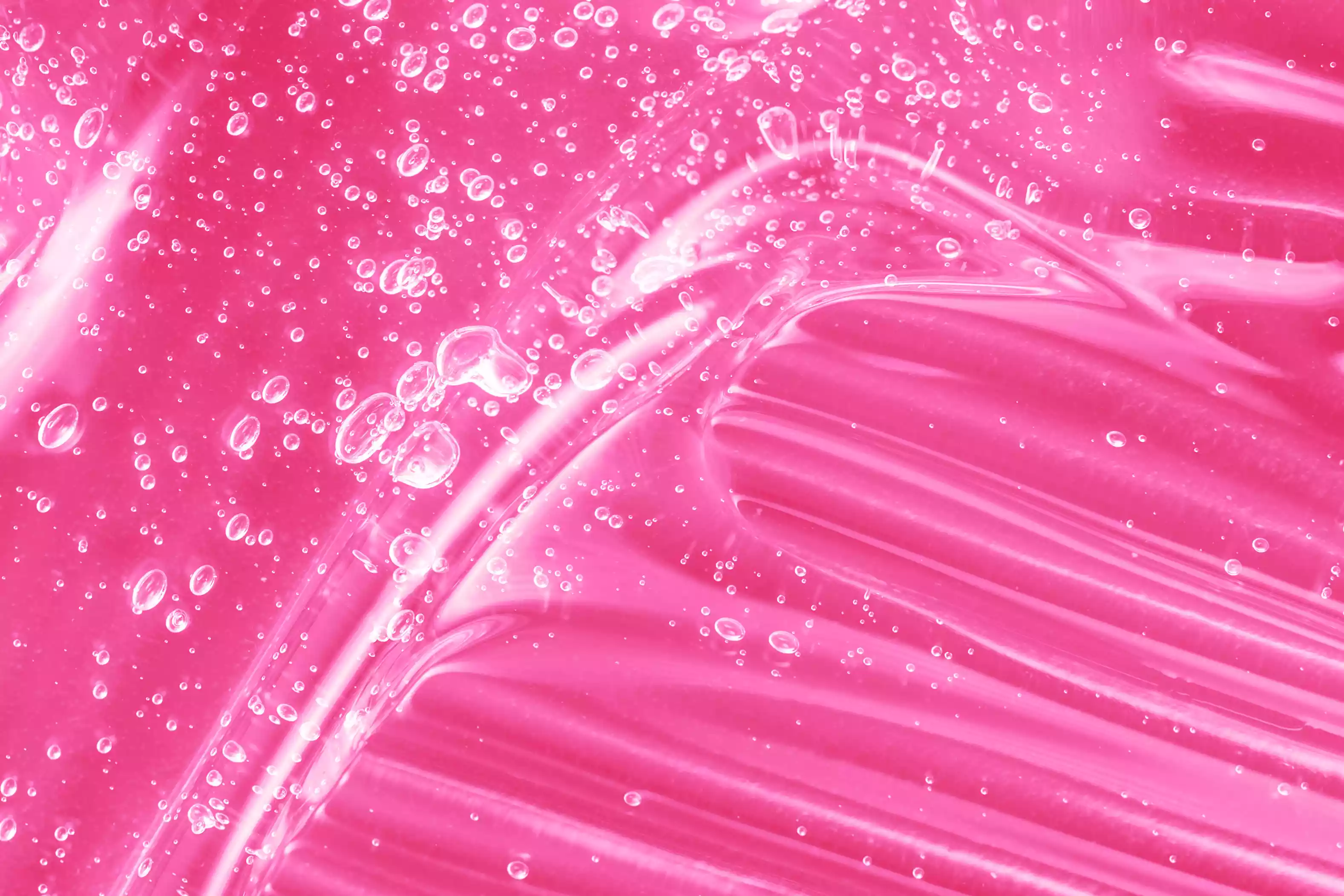 jelly on pink background