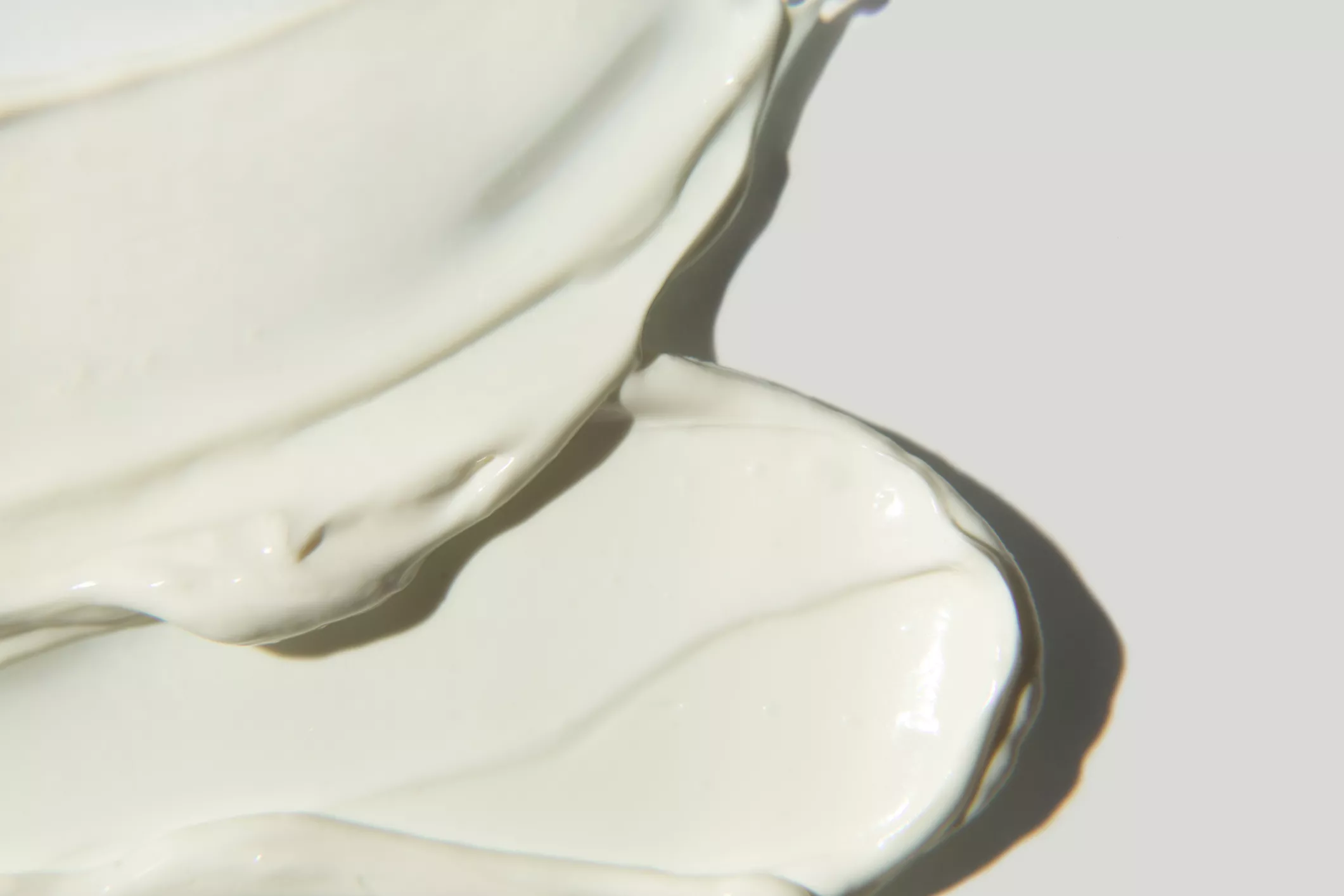 White cosmetic cream texture.
