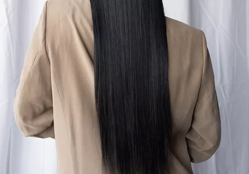 Woman with long dark hair
