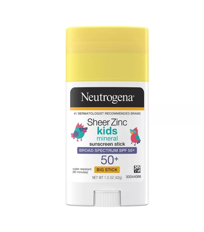 Neutrogena Sheer Zinc Oxide Kids Mineral Sunscreen Stick, Broad Spectrum SPF 50