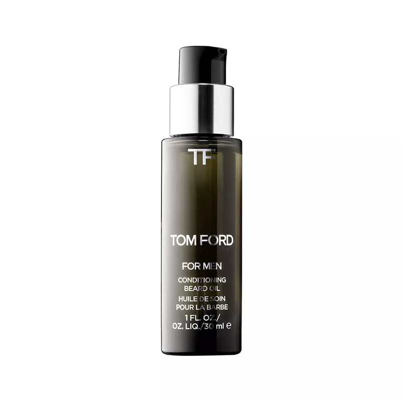 Tom Ford Conditioning Beard Oil pump-top bottle in tobacco vanille scent