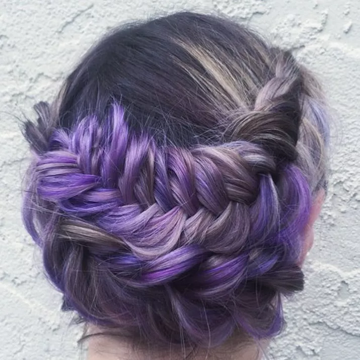 Lavender Hair Double-Dutch