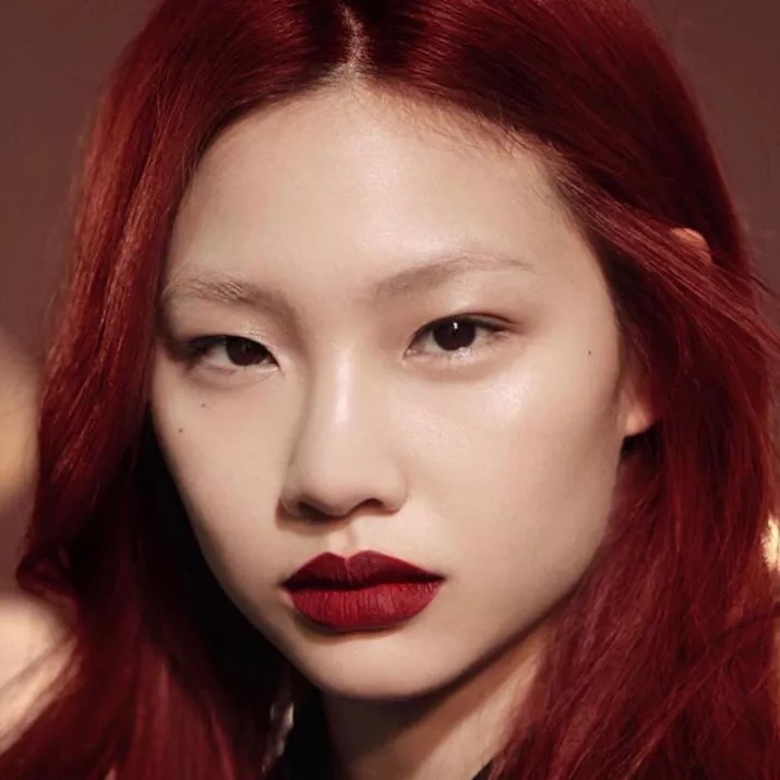 Holiday Makeup Looks Luminous Skin Red Lip Hoyeon Jung