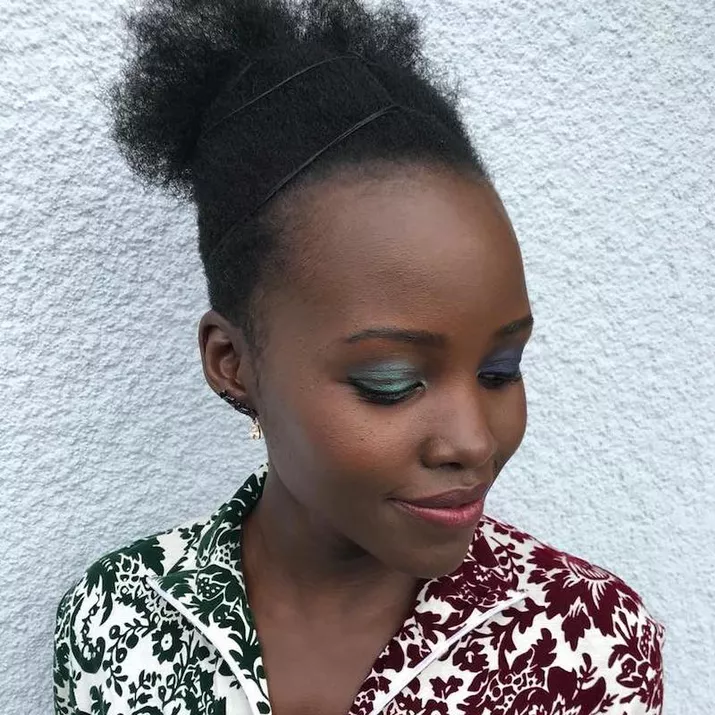 Holiday Makeup Looks Jewel. Toned Eyeshadow Lupita Nyong'o