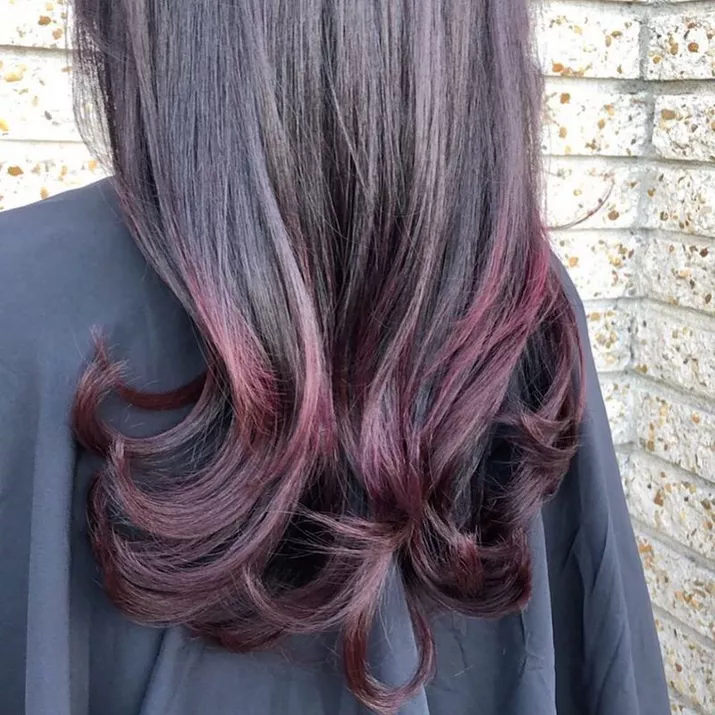 Black Cherry Hair Color Tips