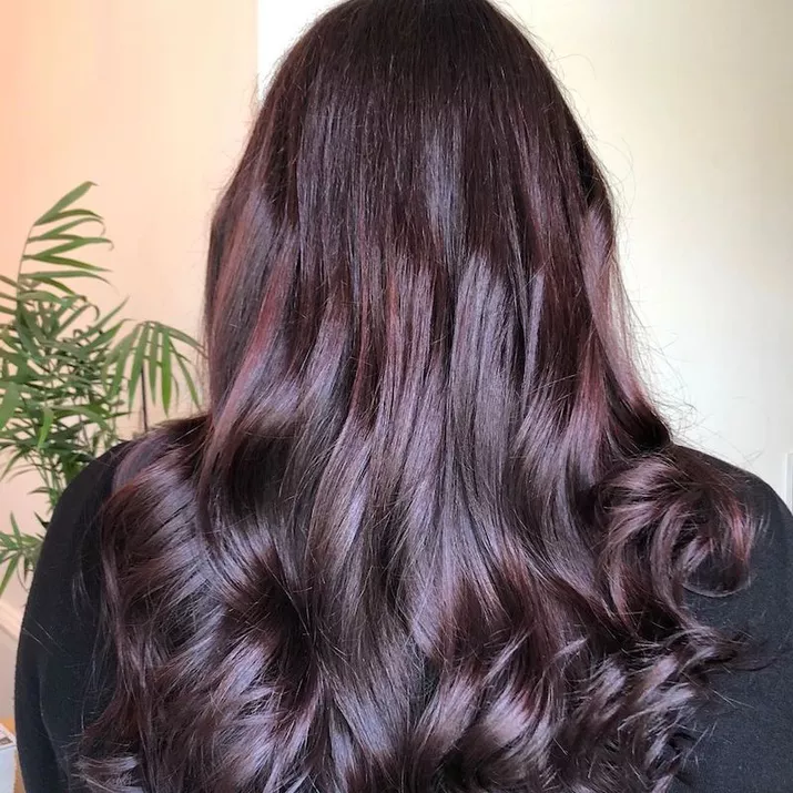 Black Cherry Hair Color Marbled