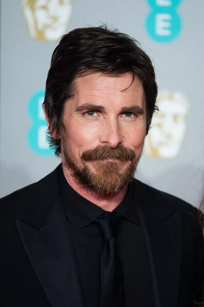 Christian Bale with a goatee