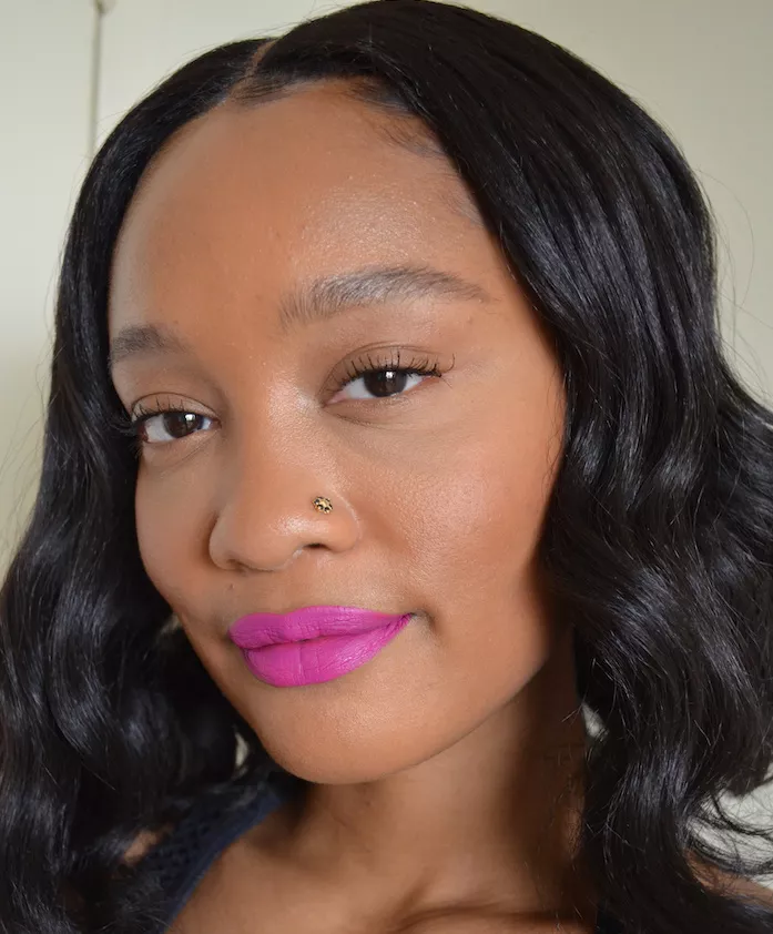 woman wearing dior forever matte foundation