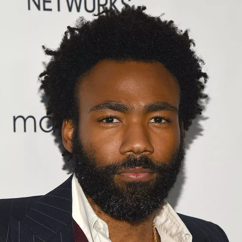 Donald Glover wears a classic Afro twist hairstyle