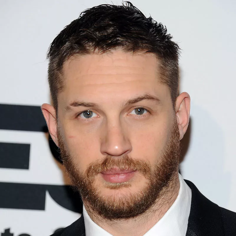 Tom Hardy Hairstyles Spiked with Beard