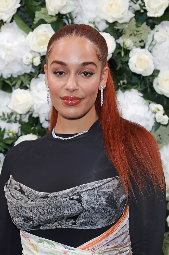 Jorja Smith with red hair.