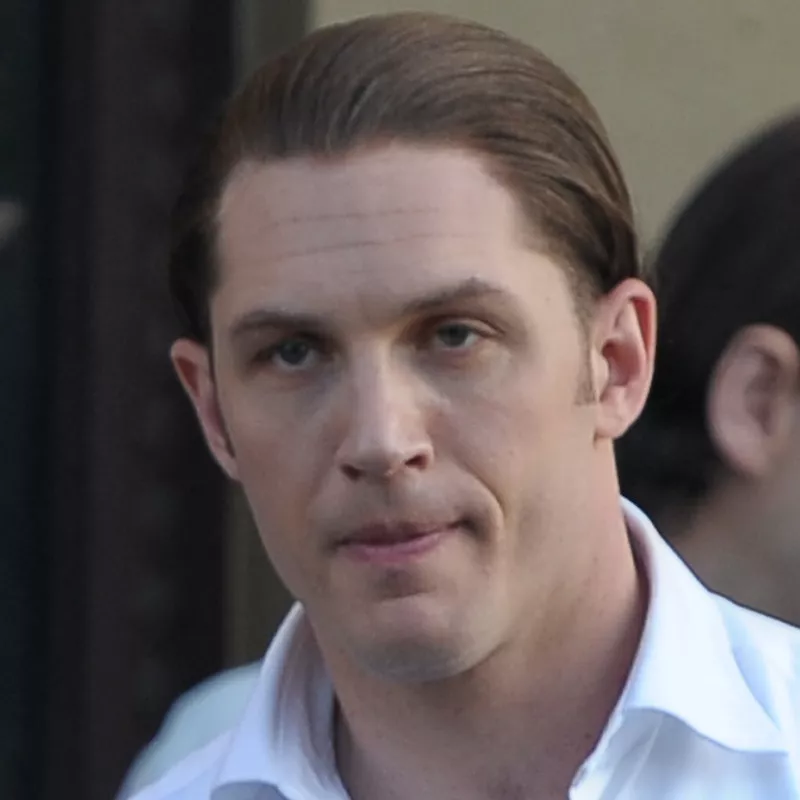 Tom Hardy Hairstyles Clean-Shaven Combed