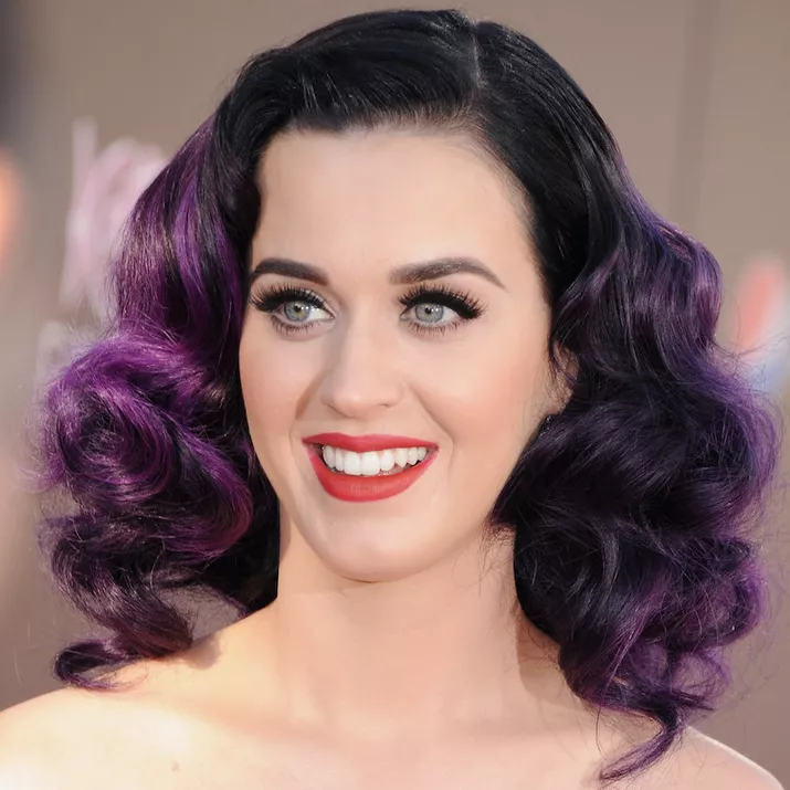 Plum Hair Color Eggplant Ombre Katy Perry
