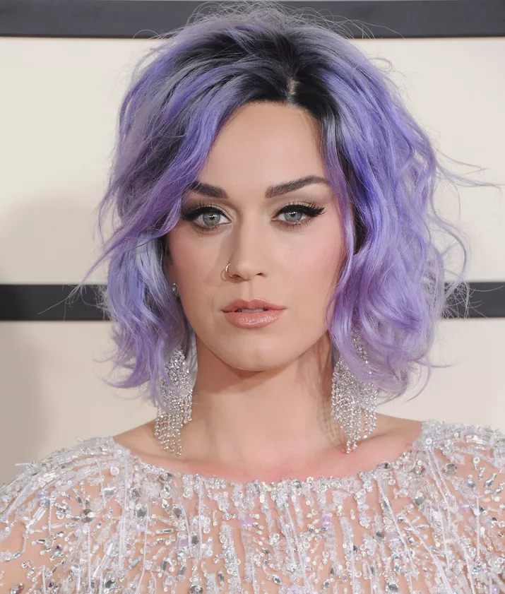 Purple hair: Katy Perry