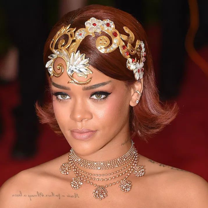 Auburn Brown Hair Color Eye Matching Rihanna