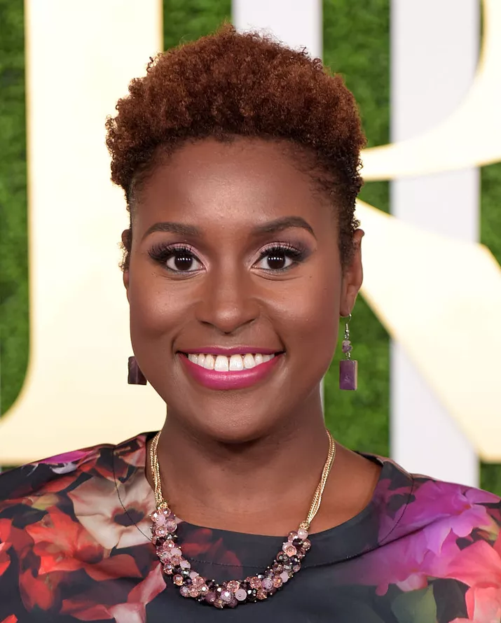 Issa Rae natural curly pixie