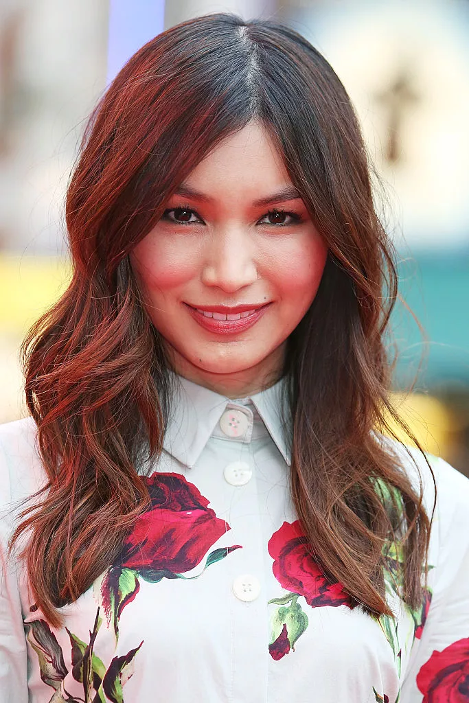 Gemma Chan wavy, mid-length hair