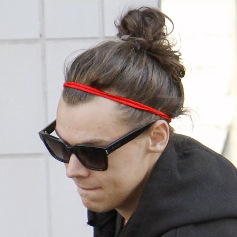 Man Bun Hairstyles Long and Messy Harry Styles