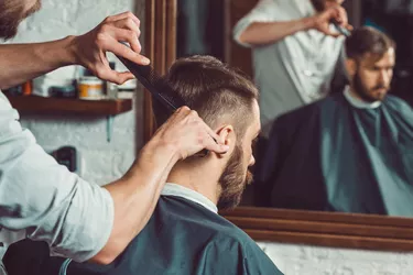 Man at a barbershop