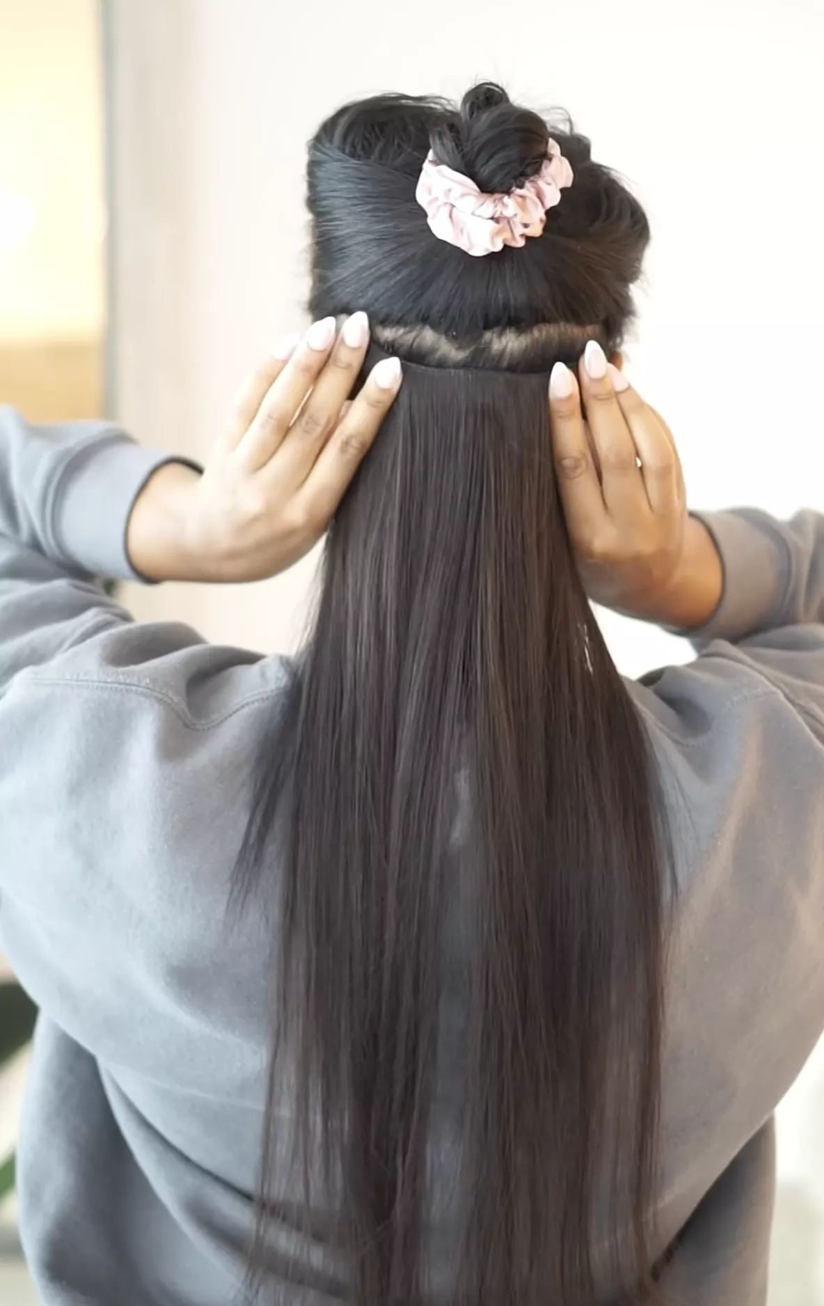 How to Blend Extensions into Short Hair Clip In