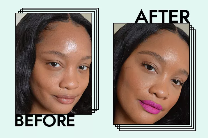 dior matte foundation before and after