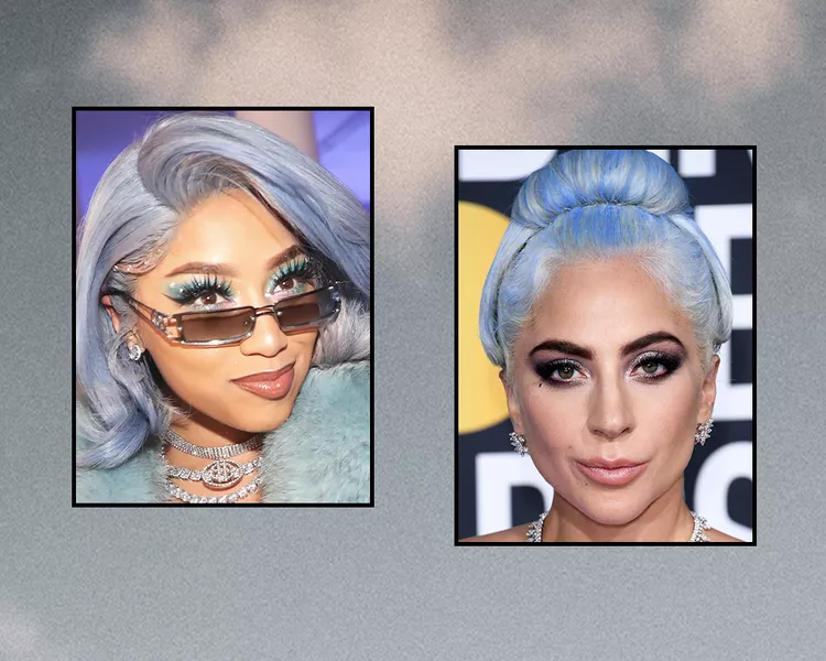 Silver-Blue Hair Color Vina Love Lady Gaga