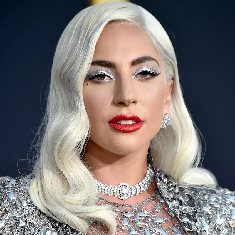 Cut Crease Eyeshadow Silver Glitter Lady Gaga