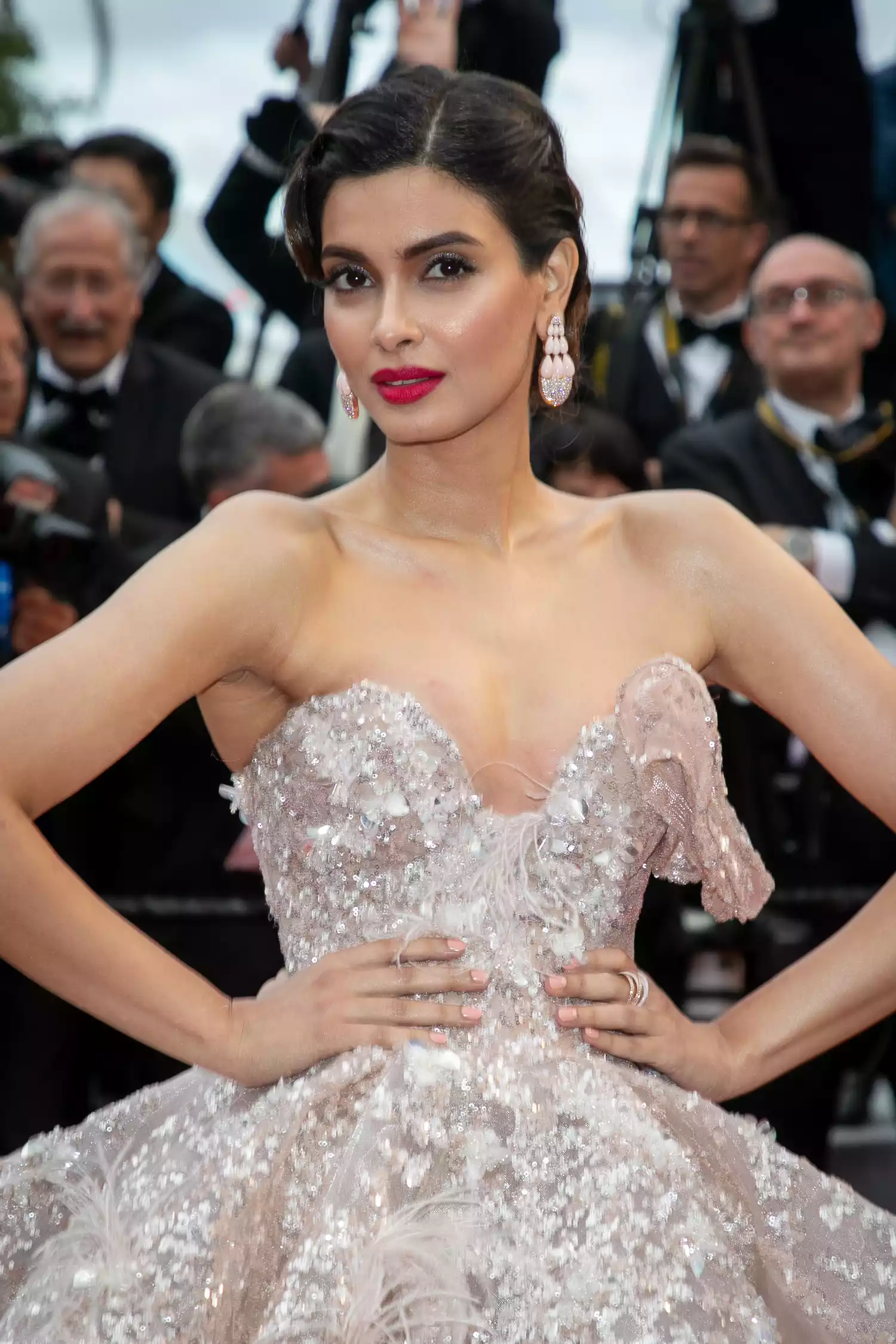 Diana Penty wearing a gown on the red carpet at the 72nd annual cannes film festival
