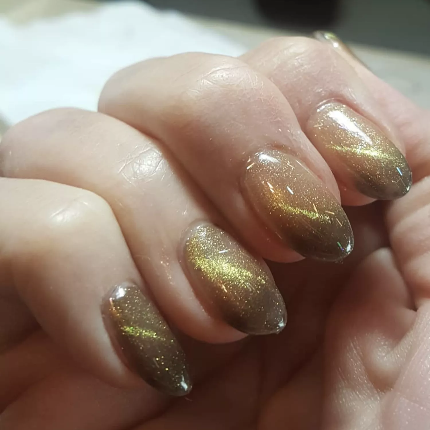 Gold and Taupe