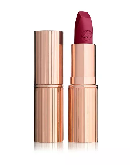 Charlotte Tilbury lipstick in a magenta color called Hell's Bel's