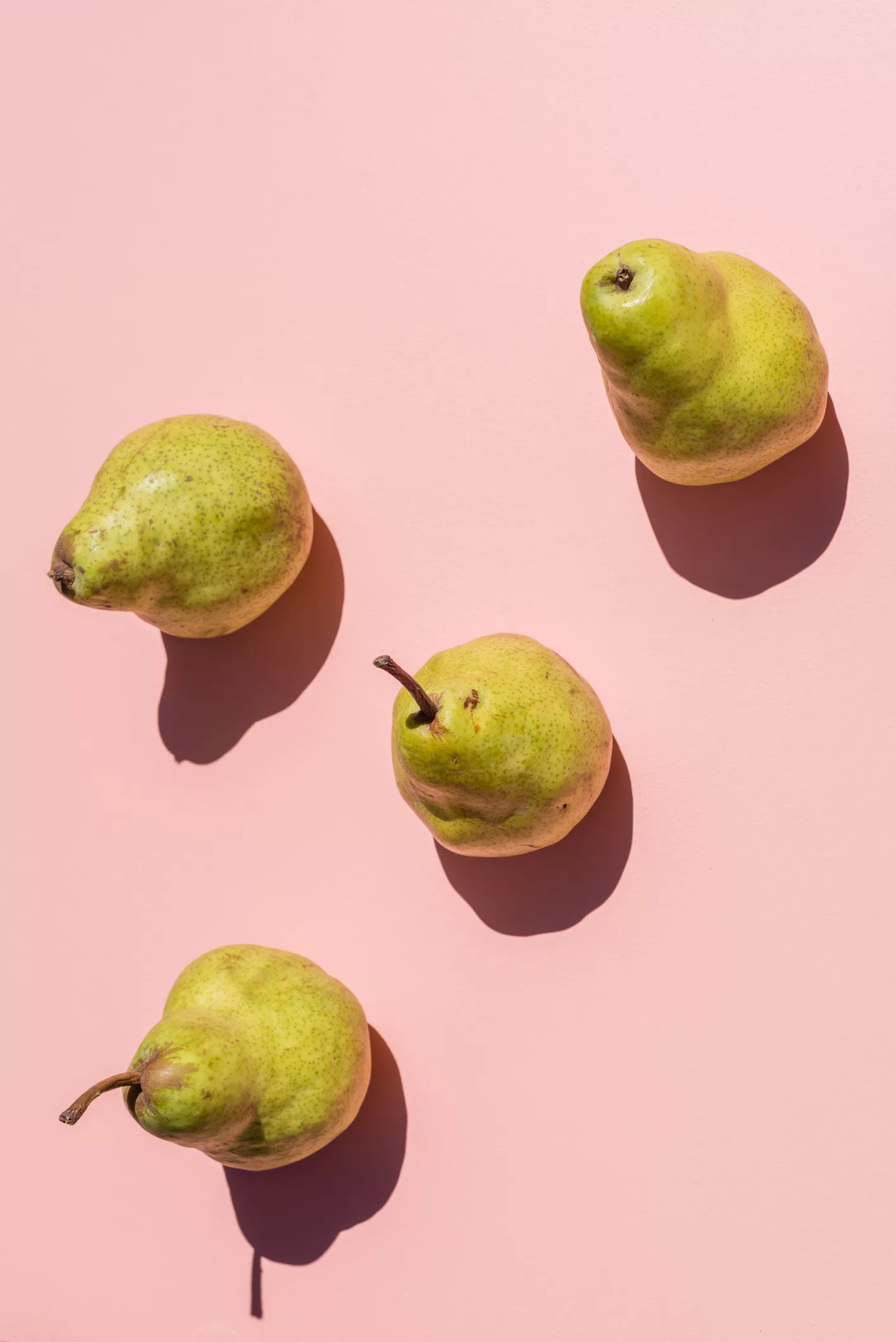 pears on pink
