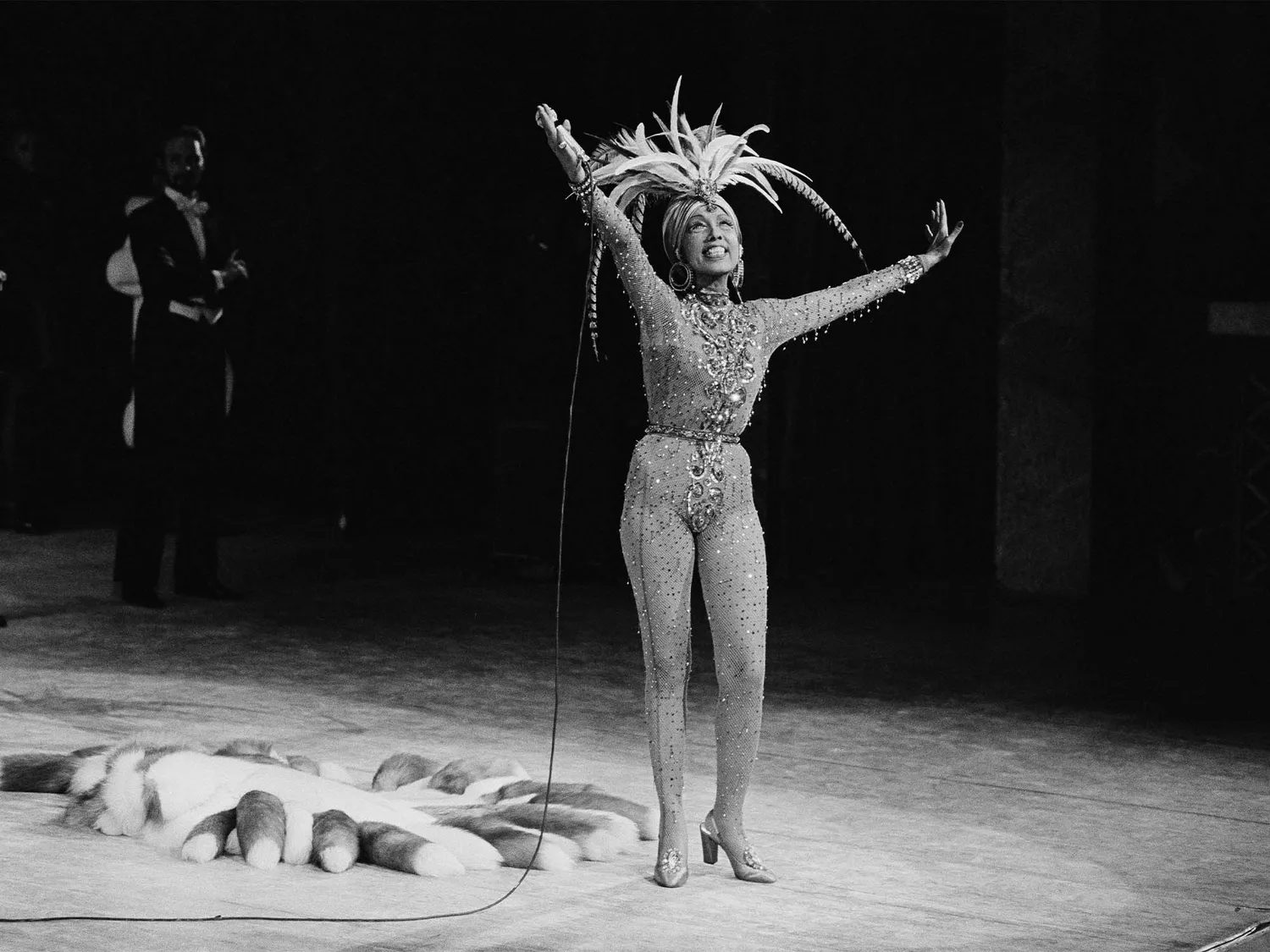 Josephine Baker at the Theatre Royal de Versailles.