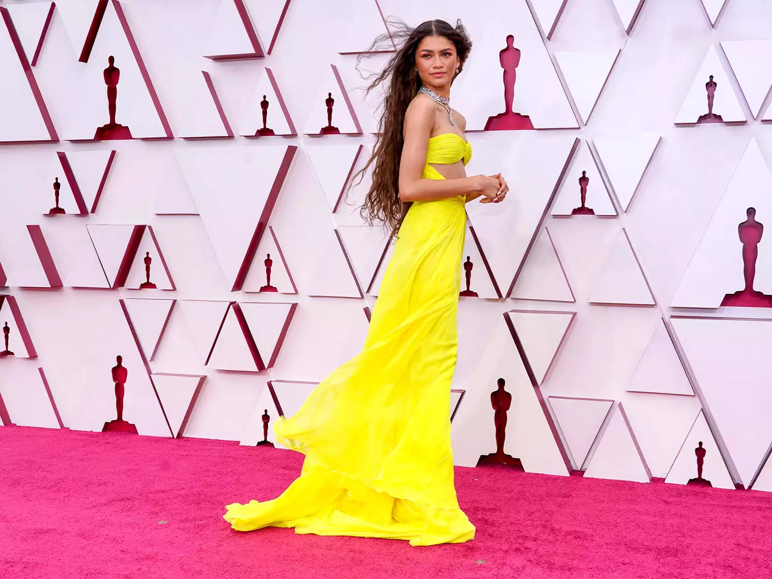 Zendaya at the 2021 Oscars.