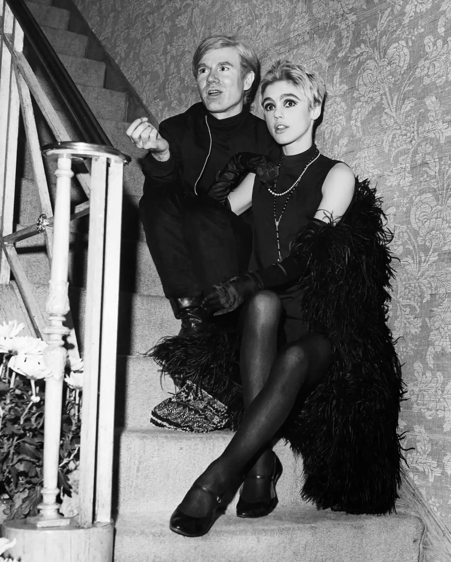 '60s Fashion Mary Janes on Edie Sedgwick with Andy Warhol