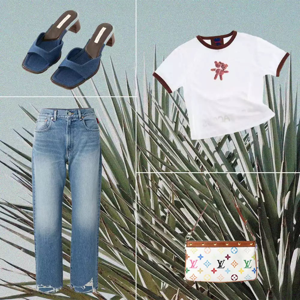 boyfriend jeans early aughts outfit inspiration 