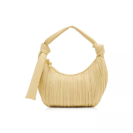 Neptune Pleated Leather Shoulder Bag