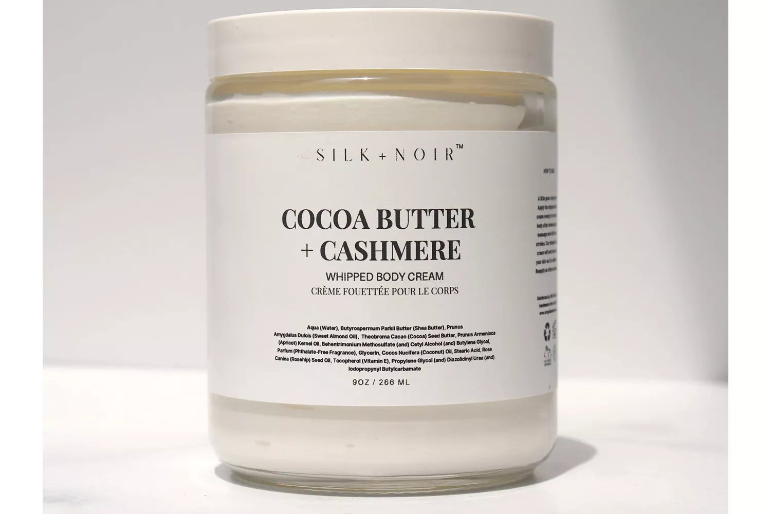 Silk + Noir Cocoa Butter + Cashmere Whipped Body Cream