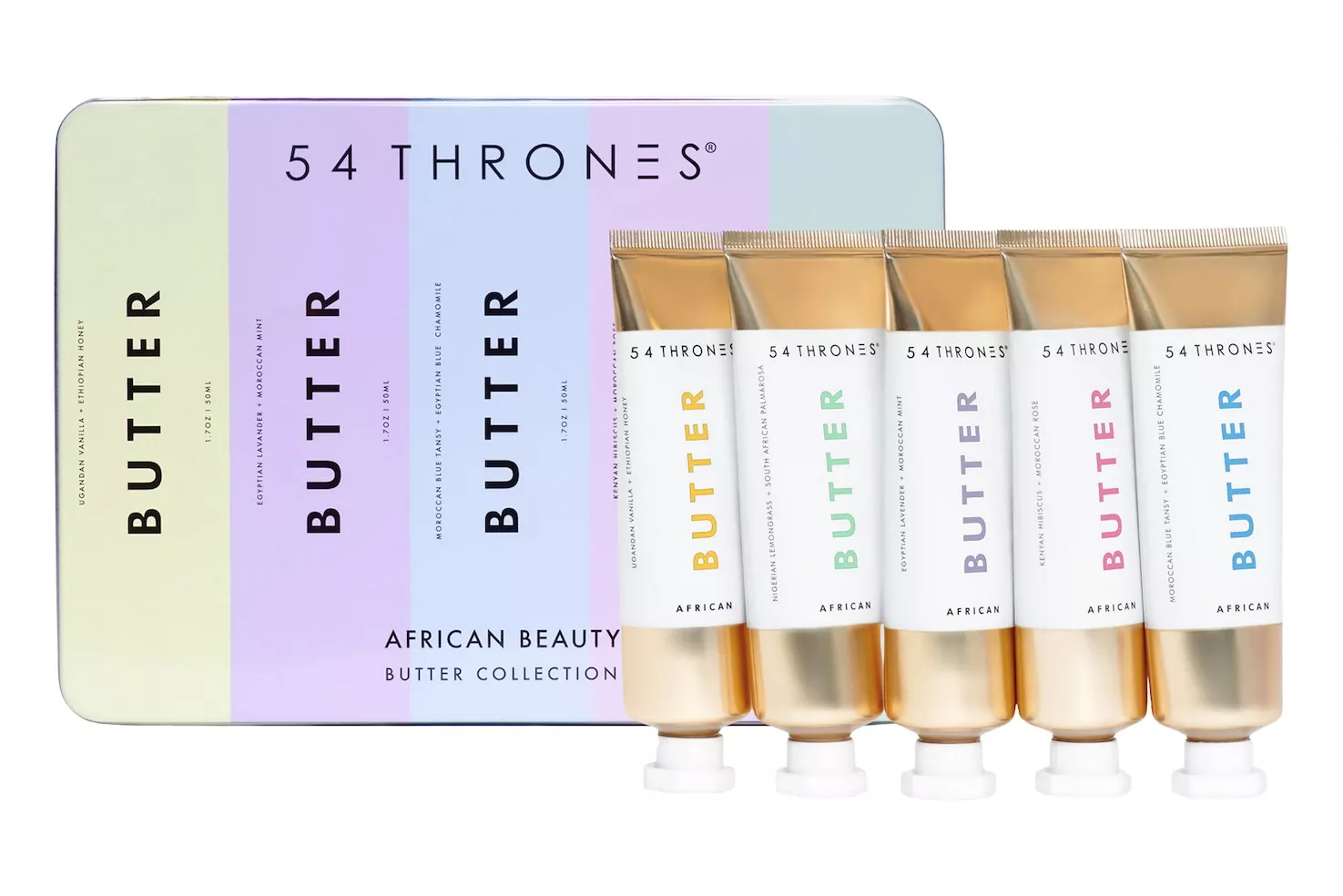 54 Thrones African Beauty Butter Collection Deluxe Tin