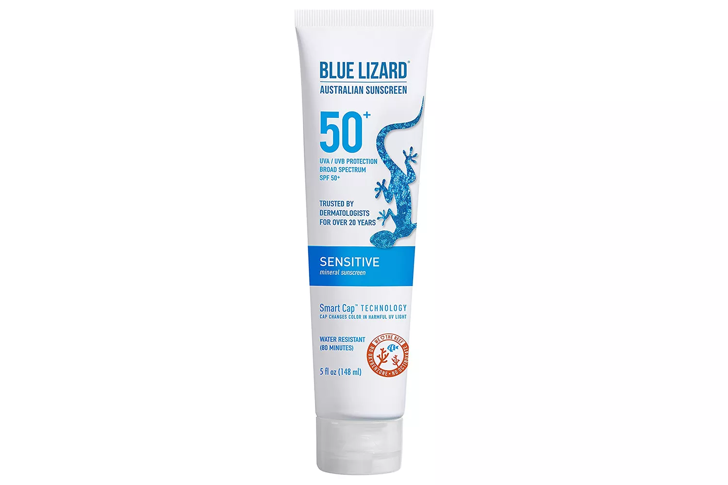 BLUE LIZARD Sensitive Mineral Sunscreen with Zinc Oxide 50+
