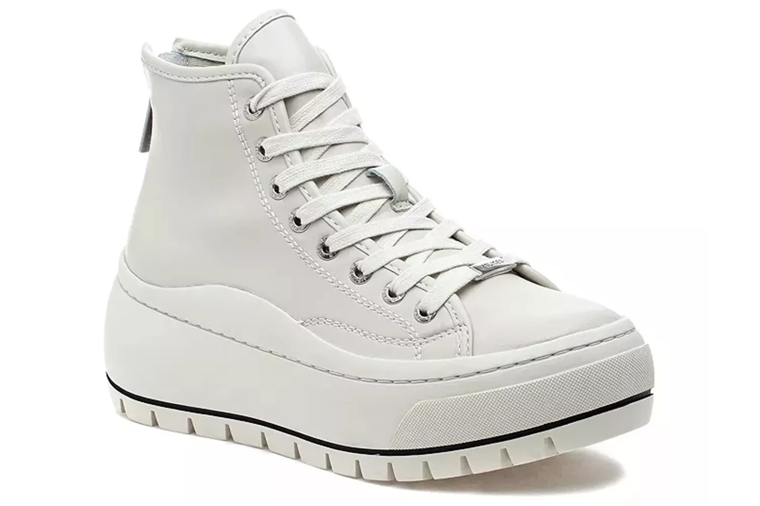 J/Slides Gracie White Leather Sneaker