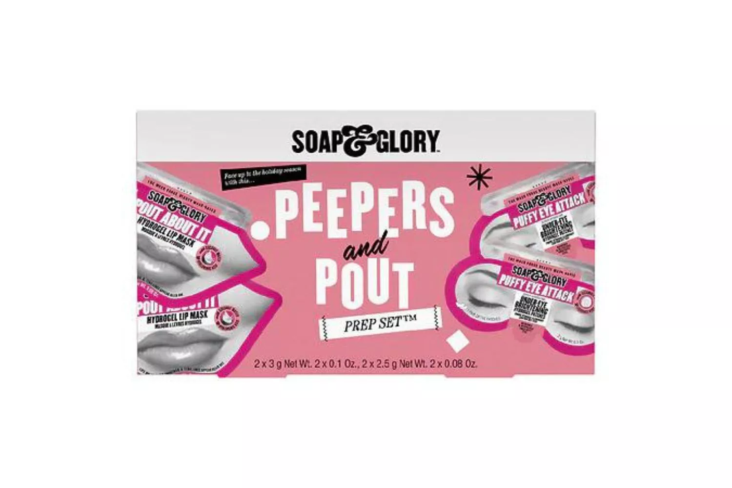 Soap &amp; Glory Peepers &amp; Pout Eye &amp; Lip Mask Set