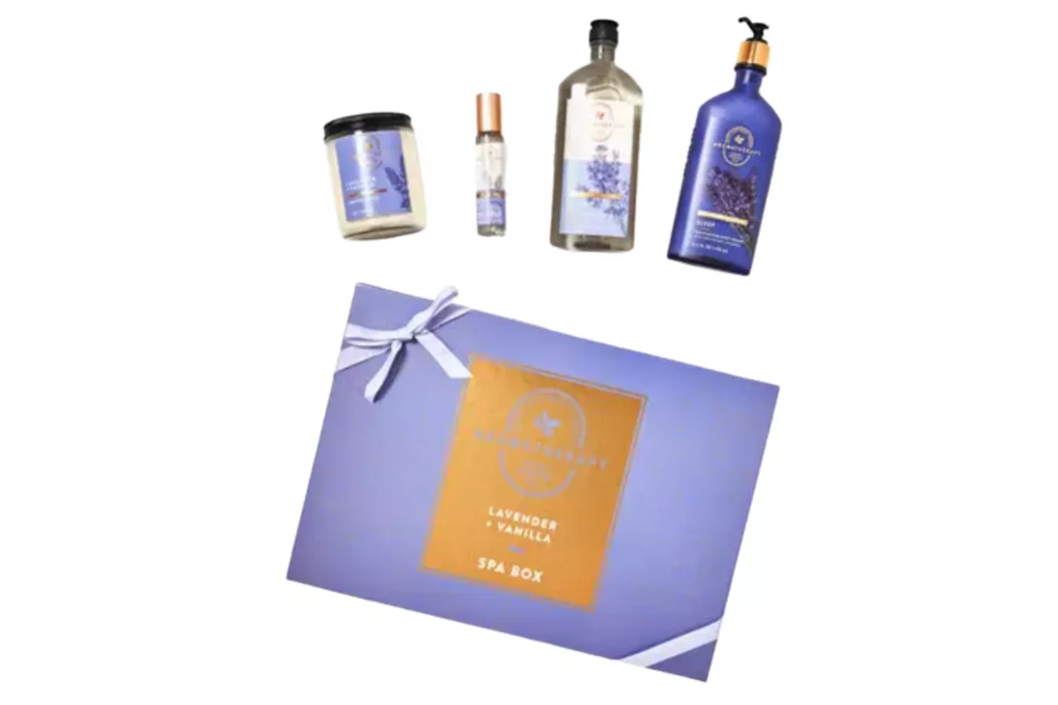 Bath and Body Works Lavender Vanilla Gift Box Set