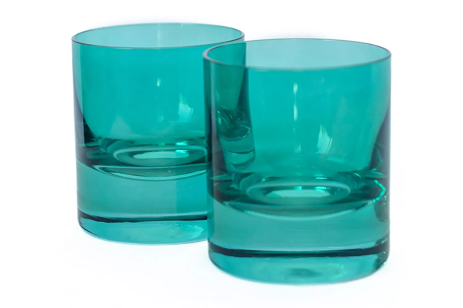 Estelle Colored Glass Set of 2 Rocks Glasses